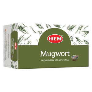 HEM Fragrances Mugwort Premium Masala Incense 15G 7.8" 15G/ Pack 12 Packs/ Box