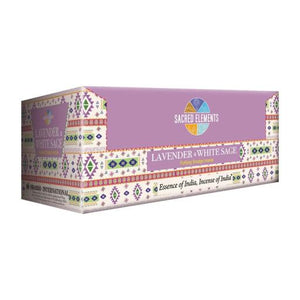 HEM Fragrances Sacred Elements Lavender White Sage Masala 15G 7.8" 15G/ Pack 12 Packs/ Box