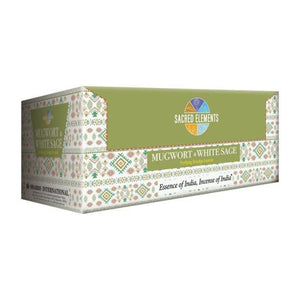 HEM Fragrances Sacred Elements Mugworth White Sage Masala 15G 7.8" 15G/ Pack 12 Packs/ Box