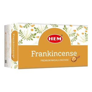 HEM Fragrances Frankincense Premium Masala Incense 15G 7.8" 15G/ Pack 12 Packs/ Box