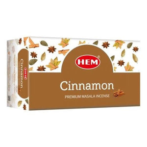 HEM Fragrances Cinnamon Premium Masala Incense 15G 15G/ Pack 12 Packs/ Box