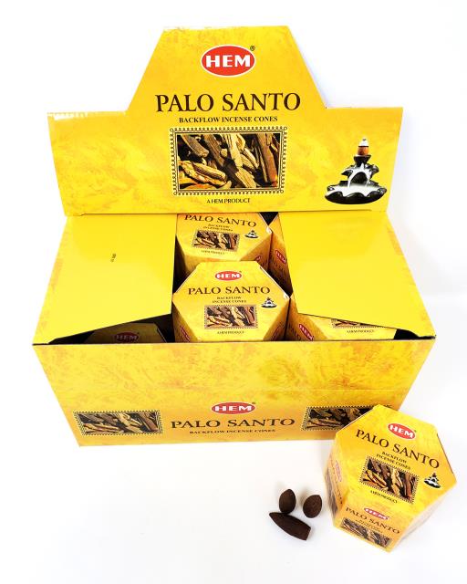 HEM Fragrances Palo Santo Backflow Incense Cones 480 Pcs 1.2