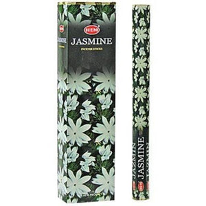 HEM Fragrances Precious Jasmine Tall Hexa Incense Sticks 16" 10 Sticks/ Tube 6 Tubes/ Box