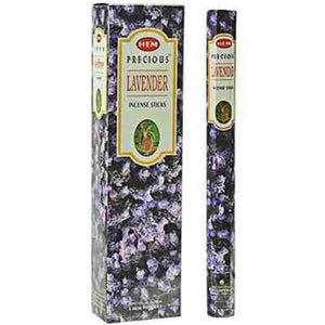 HEM Fragrances Precious Lavender Tall Hexa Incense Sticks 16" 10 Sticks/ Tube 6 Tubes/ Box