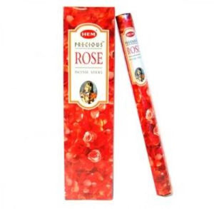 HEM Fragrances Precious Rose Tall Hexa Incense Sticks 16" 10 Sticks/ Tube 6 Tubes/ Box