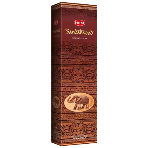 HEM Fragrances Sandalwood Tall Hexa Incense Sticks 16