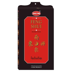 HEM Fragrances Fengshui Gift Pack 9" 20 Sticks/Tube 5 Tubes/Box