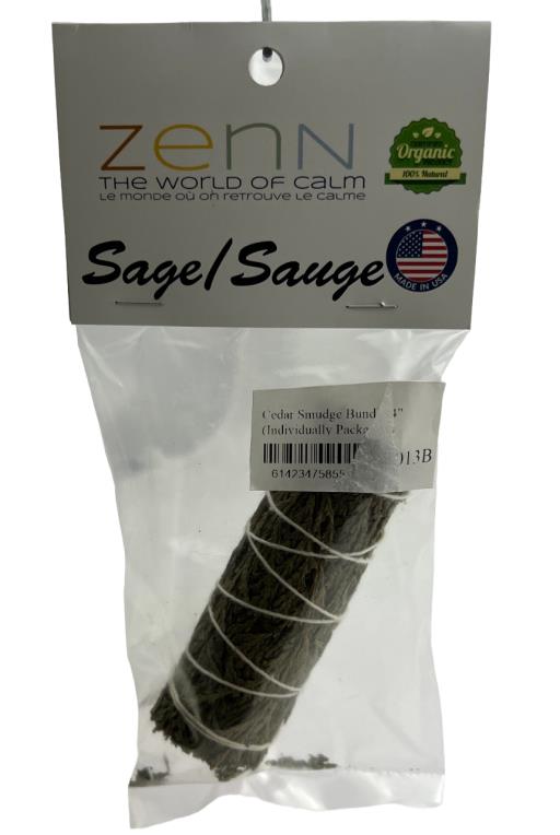 ZenN Cedar Smudge Bundle 4