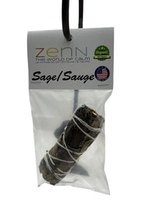 ZenN Black Sage 4" (Individually Packaged) Individually Packaged Natural Product; Colour & Size May Vary