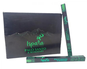 Ispalla Palo Santo  Rosemary Incense Sticks 10 Pack 10 Sticks/ Pack 50 Packs/ Box