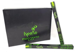 Ispalla Palo Santo  Rue Incense Sticks 10 Pack 9" 10 Sticks/ Pack 50 Packs/ Box