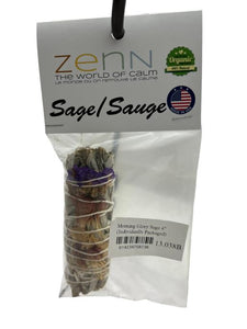 ZenN Morning Glory Sage 4" (Individually Packaged) Individually Packaged Natural Product; Colour & Size May Vary