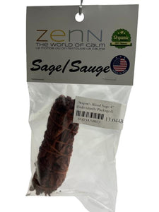 ZenN Dragon'S Blood Sage 4" (Individually Packaged) Individually Packaged Natural Product; Colour & Size May Vary