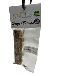 ZenN Copal Sage 4" (Individually Packaged) Individually Packaged Natural Product; Colour & Size May Vary