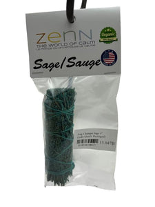 ZenN Nag Champa Sage 4" (Individually Packaged) Individually Packaged Natural Product; Colour & Size May Vary