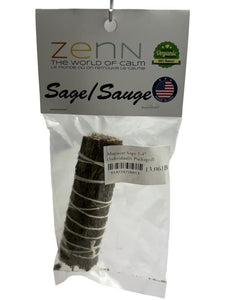 ZenN Mugwort Sage 3-4" (Individually Packaged) Individually Packaged Natural Product; Colour & Size May Vary