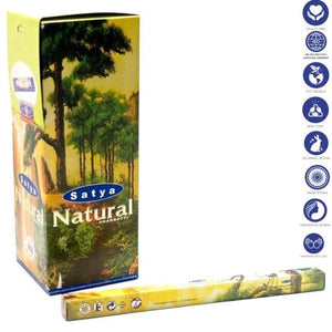 Satya "Nag Champa" Natural 10G Incense Sticks 7.8" 10 G/ Pack 25 Packs/ Box & Total 250G