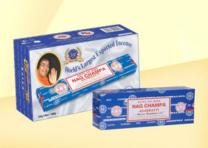 Satya "Nag Champa" Nag Champa 250G Incense Sticks 250G /Pack 4 Packs/ Box & Total 1 Kg