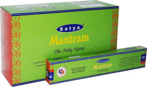 Satya "Nag Champa" Mantram Incense Sticks 15G 15G/ Pack 12 Packs/ Box & Total 180G 