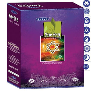 Satya "Nag Champa" Yantra Incense Sticks 20G 7.8" 20G/ Pack 12 Packs/ Box & Total 180G 