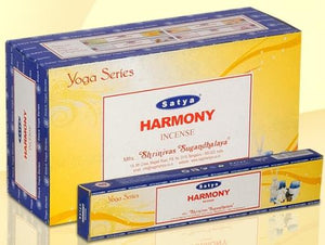 Satya "Nag Champa" Harmony Incense Sticks (Yoga Series) 15G 15 G/ Pack 12 Packs/ Box & Total 180G