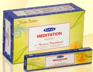 Satya "Nag Champa" Meditation Incense Sticks (Yoga Series) 15G 15 G/ Pack 12 Packs/ Box & Total 180G