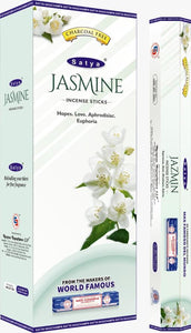 Satya "Nag Champa" Jasmine Incense Sticks & Burns: 45 Minutes/Stick 20 Sticks/Tube 6 Tubes/Box