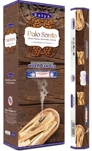 Satya "Nag Champa" Palo Santo Incense Sticks & Burns: 45 Minutes/Stick 20 Sticks/Tube 6 Tubes/Box