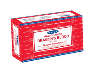 Satya "Nag Champa" Dragon'S Blood Incense Sticks 15G 15G/ Pack 12 Packs/ Box & Total 180G