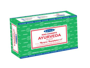 Satya "Nag Champa" Ayurveda Incense Sticks 15G 15G /Pack 12 Packs/ Box & Total 180G