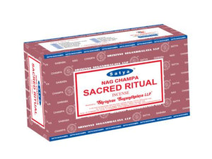 Satya "Nag Champa" Sacred Ritual Incense Sticks 15G 15G /Pack 12 Packs/ Box & Total 180G