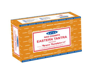 Satya "Nag Champa" Eastern Tantra Incense Sticks 15G 15G /Pack 12 Packs/ Box & Total 180G