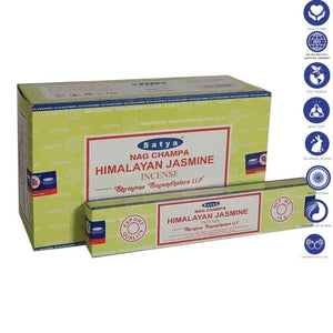 Satya "Nag Champa" Himalayan Jasmine Incense Sticks 15G 7.8" 15G /Pack 12 Packs/ Box & Total 180G