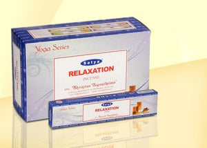 Satya "Nag Champa" Relaxation Incense Sticks (Yoga Series) 15G 15G /Pack 12 Packs/ Box & Total 180G