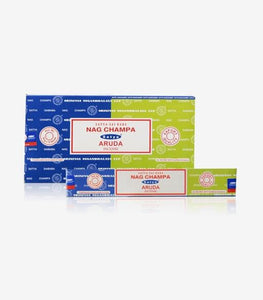 Satya "Nag Champa" Nag Champa  Aruda 16G Incense Sticks 16G/ Pack 12 Packs/ Box & Total 192G