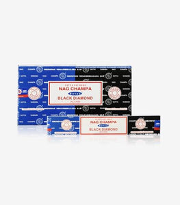 Satya "Nag Champa" Nag Champa  Black Diamond 16G Incense Sticks 16G/ Pack 12 Packs/ Box & Total 192G