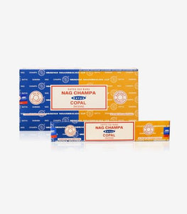 Satya "Nag Champa" Nag Champa  Copal 16G Incense Sticks 16G/ Pack 12 Packs/ Box & Total 192G