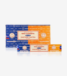 Satya "Nag Champa" Nag Champa  Eastern Tantra 16G Incense Sticks 16G/ Pack 12 Packs/ Box & Total 192G