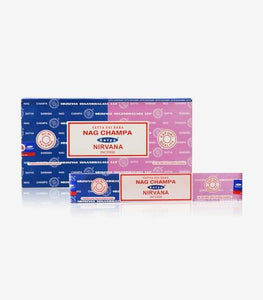 Satya "Nag Champa" Nag Champa  Nirvana 16G Incense Sticks 16G/ Pack 12 Packs/ Box & Total 192G