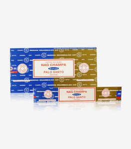 Satya "Nag Champa" Nag Champa  Palo Santo 16G Incense Sticks 16G/ Pack 12 Packs/ Box & Total 192G