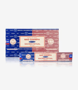 Satya "Nag Champa" Nag Champa  Sacred Ritual 16G Incense Sticks 16G/ Pack 12 Packs/ Box & Total 192G