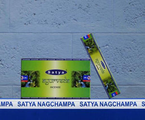 Satya "Nag Champa" Ayurveda Incense Sticks 15G 15 G/ Pack 12 Packs/ Box