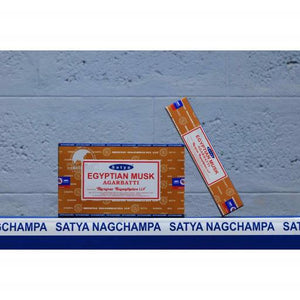 Satya "Nag Champa" Egyptian Musk Incense Sticks 15G 15 G/ Pack 12 Packs/ Box & Total 180G