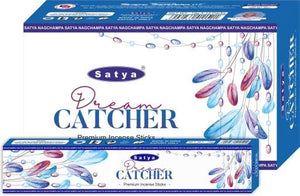 Satya "Nag Champa" Dream Catcher Premium Incense Sticks 15G 15G /Pack 12 Packs/ Box & Total 180G