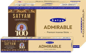 Satya "Nag Champa" Admirable Satyam Premium Incense Sticks 15G 15G /Pack 12 Packs/ Box & Total 180G