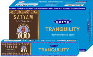 Satya "Nag Champa" Tranquilty Satyam Premium Incense Sticks 15G 15G /Pack 12 Packs/ Box & Total 180G