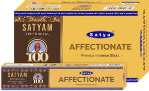 Satya "Nag Champa" Affectionate Satyam Premium Incense Sticks 15G 15G /Pack 12 Packs/ Box & Total 180G