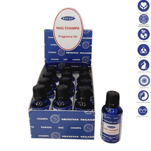 Satya "Nag Champa" Nag Champa Fragrance Oil 25Ml 25Ml/ Bottle 12 Bottles/ Box