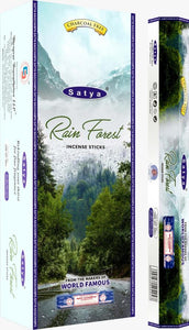 Satya "Nag Champa" Rain Forest Incense Sticks & Burns: 45 Minutes/Stick 20 Sticks/Tube 6 Tubes/Box