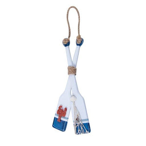 Blue Harbour Medium Paddle With Lobster & Rope White Navy Blue